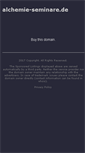Mobile Screenshot of alchemie-seminare.de